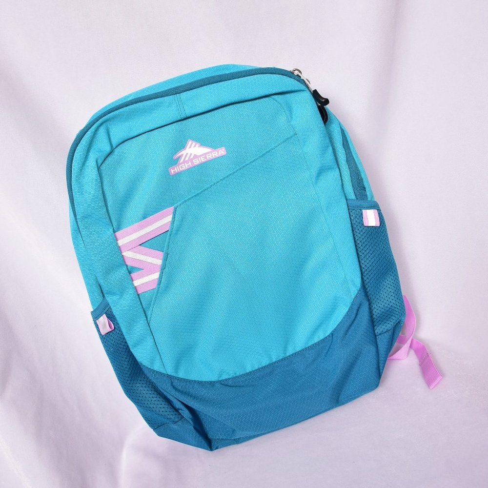 High Sierra Blue and Pink Book Bag NWT